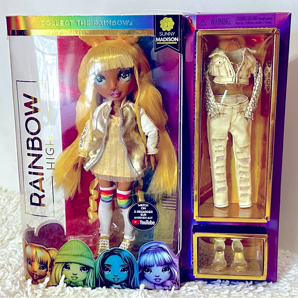 Sunny Madison Rainbow High Doll Set NIB